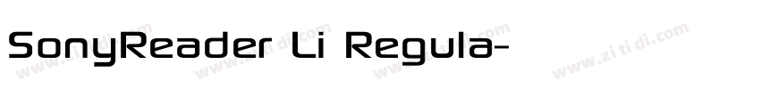 SonyReader Li Regula字体转换 SonyReader Li Regula字体转换
